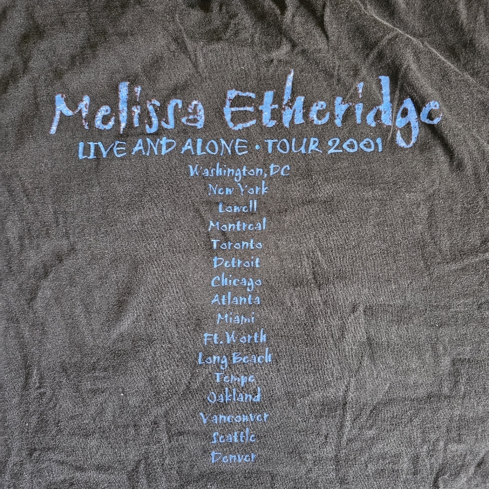 Vintage 2001 Melissa Etheridge Concert Tour Tshirt XL - Picture 5 of 5